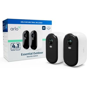 Arlo Essential 2K IP Sikkerhetskamera - Trådløs Værbestandig Innendørs & Utendørs Arlo Essential 2K IP Sikkerhetskamera - Trådløs Værbestandig Innendørs & Utendørs
