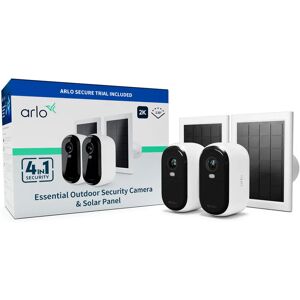 Arlo Essential 2 2K Outdoor Camera 2pack with Solar Panels - Security Camera Arlo Essential 2 2K Outdoor Camera 2pack with Solar Panels - Security Camera