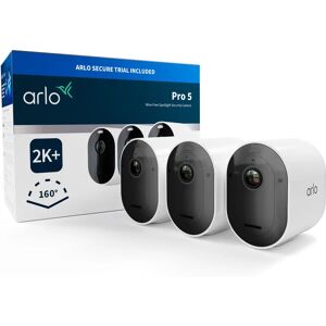 Arlo Pro 5 2K+ Sicherheitskamera - Wetterfest, 3er Set Arlo Pro 5 2K+ Sicherheitskamera - Wetterfest, 3er Set
