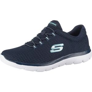 Skechers Summits Navy/Light Blue Slip-On Sneakers Skechers Summits Navy/Light Blue Slip-On Sneakers