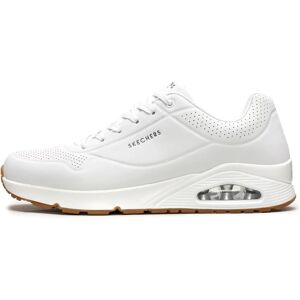 Skechers Uno Stand On Air White Sneakers - Casual Comfort Shoes Skechers Uno Stand On Air White Sneakers - Casual Comfort Shoes