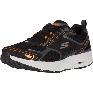 Skechers Mens Consistent Runners - Running Shoes, Black, White, Orange Skechers Mens Consistent Runners - Running Shoes, Black, White, Orange