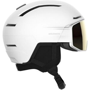 Casque Salomon blanc sigma visière - Driver Pro Sigma - Protection contre les chocs Casque Salomon blanc sigma visière - Driver Pro Sigma - Protection contre les chocs