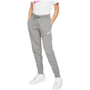 Nike Girls Fundamentals Fleece Jogging Bottoms - Grey/White - L - Jogging Bottoms Nike Girls Fundamentals Fleece Jogging Bottoms - Grey/White - L - Jogging Bottoms