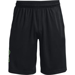 Shorts Tecnici Grafici da Uomo di Under Armour - Nero/Grafite - Pantaloncini Shorts Tecnici Grafici da Uomo di Under Armour - Nero/Grafite - Pantaloncini