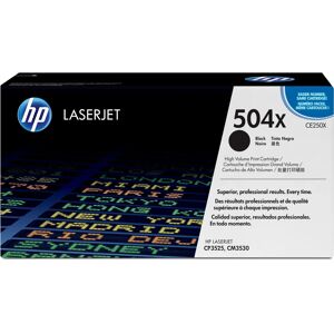 HP 504X Musta 10500 sivua Tonerin patruuna HP 504X Musta 10500 sivua Tonerin patruuna