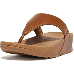 Fitflop Lulu Leather Toepost Thong Sandals - Light Tan Fitflop Lulu Leather Toepost Thong Sandals - Light Tan