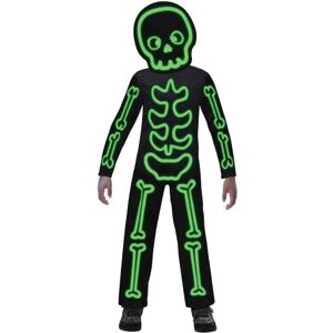 Amscan 9907098 Tuta scheletro fluorescente per bambini & maschera Halloween - Costume Amscan 9907098 Tuta scheletro fluorescente per bambini & maschera Halloween - Costume