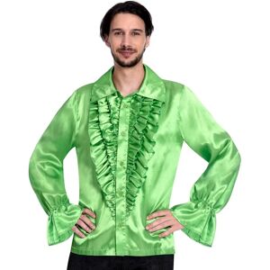 Amscan Adult Lime Satin Shirt - Costume Amscan Adult Lime Satin Shirt - Costume