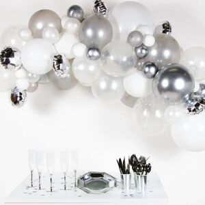 Amscan 9909313 Silver/White Balloon Party Decor - Party Decoration Amscan 9909313 Silver/White Balloon Party Decor - Party Decoration