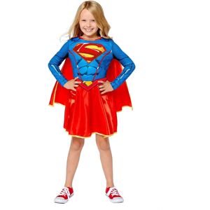 Amscan Child Girls Sustainable Supergirl Costume Halloween Carnival Superhero Blue 6-8 Years - Costume Amscan Child Girls Sustainable Supergirl Costume Halloween Carnival Superhero Blue 6-8 Years - Costume