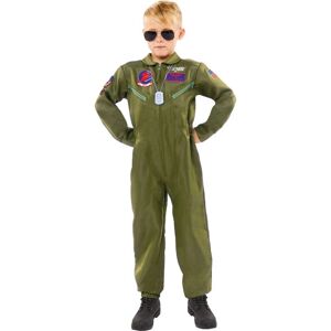 Amscan Top Gun Maverick Groene Kinderkostuum - Kostuum Amscan Top Gun Maverick Groene Kinderkostuum - Kostuum
