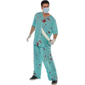 Amscan Turquoise Bloody Doctor Costume - Costume Amscan Turquoise Bloody Doctor Costume - Costume