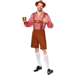 Costume da Uomo Trachten Karl Amscan - Rosso Oktoberfest Costume da Uomo Trachten Karl Amscan - Rosso Oktoberfest