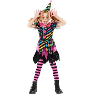 Amscan Neon Horror Clownin Mädchenkostüm - Costume for Halloween Amscan Neon Horror Clownin Mädchenkostüm - Costume for Halloween