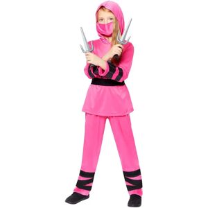 Amscan Pink Ninja Girl Costume - Kids 8-10 - Costume Amscan Pink Ninja Girl Costume - Kids 8-10 - Costume
