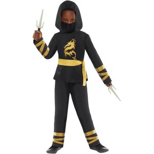 Amscan Ninja Dragon Child Costume - Black Gold - Children's 3-4 Years Amscan Ninja Dragon Child Costume - Black Gold - Children's 3-4 Years