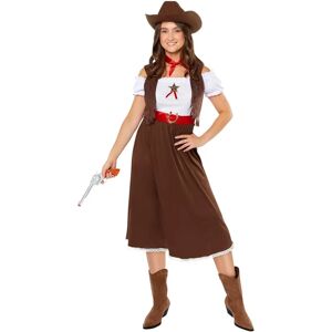 Amscan Western Cowgirl Costume for Women - Size 34/36 Brown Carnival & Masquerade Amscan Western Cowgirl Costume for Women - Size 34/36 Brown Carnival & Masquerade