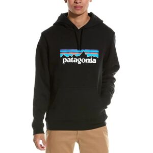 Patagonia P-6 Logo Uprisal Hoody - Svart - Resirkulert Materiale - Moderne Passform - Hoodie Patagonia P-6 Logo Uprisal Hoody - Svart - Resirkulert Materiale - Moderne Passform - Hoodie