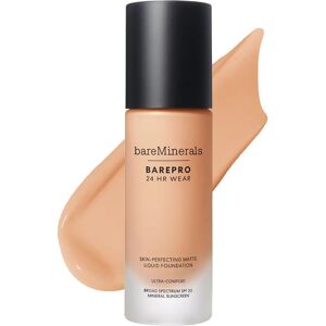 bareMinerals BAREPRO 24HR Base de maquillaje líquida mate - Tono 21 Warm - Base bareMinerals BAREPRO 24HR Base de maquillaje líquida mate - Tono 21 Warm - Base