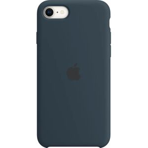 Coque en silicone Apple pour iPhone SE de 3ème génération - Bleu - Publicité Coque en silicone Apple pour iPhone SE de 3ème génération - Bleu - Publicité