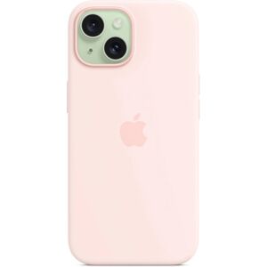 Apple iPhone 15 Pink Silicone Case - Mobile Phone Cover Apple iPhone 15 Pink Silicone Case - Mobile Phone Cover
