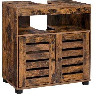 VASAGLE Bathroom Cabinet - Rustic Brown - Storage Cupboard VASAGLE Bathroom Cabinet - Rustic Brown - Storage Cupboard