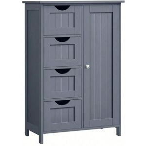 VASAGLE Badezimmer-Schrank mit 4 Schubladen & Verstellbarem Fach - Badmöbel VASAGLE Badezimmer-Schrank mit 4 Schubladen & Verstellbarem Fach - Badmöbel