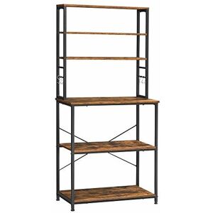 Vasagle KKS019B01 Wood Black Kitchen Shelf - Kitchen Storage Organizer Vasagle KKS019B01 Wood Black Kitchen Shelf - Kitchen Storage Organizer