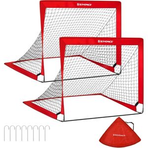 SONGMICS Gols de Futebol para Crianças - Conjunto de 2, Dobráveis, Montagem Rápida SONGMICS Gols de Futebol para Crianças - Conjunto de 2, Dobráveis, Montagem Rápida