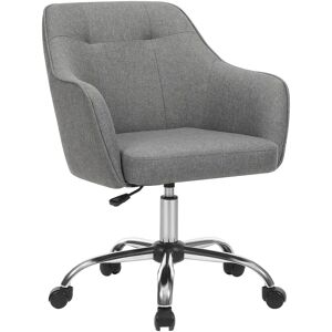 SONGMICS Dove Grey Adjustable Office Chair - Ergonomic, Steel Frame SONGMICS Dove Grey Adjustable Office Chair - Ergonomic, Steel Frame