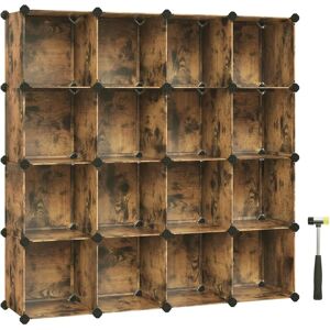 SONGMICS Rustic Brown 16-Cube Storage Unit - Storage SONGMICS Rustic Brown 16-Cube Storage Unit - Storage
