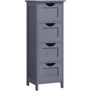 VASAGLE Bathroom Storage Cabinet with 4 Drawers - Bathroom Storage Cabinet VASAGLE Bathroom Storage Cabinet with 4 Drawers - Bathroom Storage Cabinet