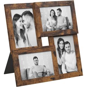 SONGMICS Vintage Brown 4-Piece Photo Frame - Wall-Mounted Collage SONGMICS Vintage Brown 4-Piece Photo Frame - Wall-Mounted Collage
