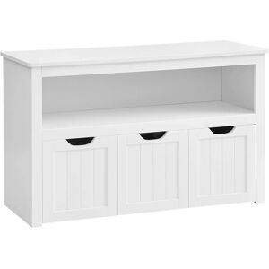 VASAGLE White Toy Storage with Wheels - Kids Room Organizer VASAGLE White Toy Storage with Wheels - Kids Room Organizer