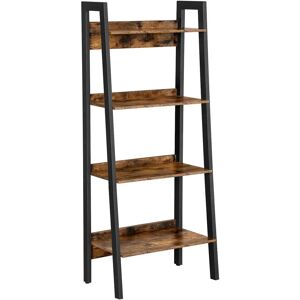 VASAGLE Bücherregal 4 Ebenen Rustik Braun Schwarz - Regal VASAGLE Bücherregal 4 Ebenen Rustik Braun Schwarz - Regal