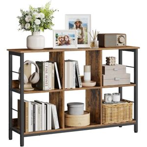 VASAGLE Industrial Brown 4-Layer Bookshelf - Rustic Brown & Black VASAGLE Industrial Brown 4-Layer Bookshelf - Rustic Brown & Black