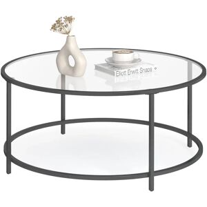 Vasagle Black Round Coffee Table - Coffee Table Vasagle Black Round Coffee Table - Coffee Table