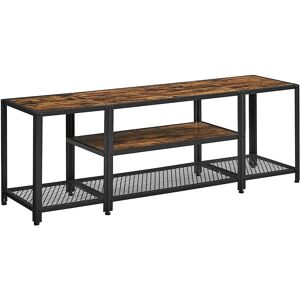 VASAGLE 3-Tier TV Stand - Supports up to 65 inches - Rustic Brown & Black VASAGLE 3-Tier TV Stand - Supports up to 65 inches - Rustic Brown & Black