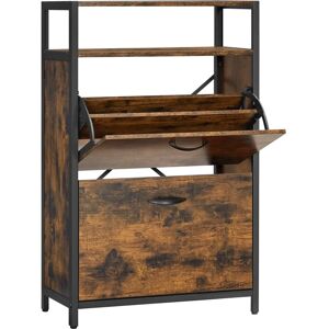 VASAGLE Shoe Cabinet with 3 Flip Doors - Shoe Storage Rack for 15-18 Pairs VASAGLE Shoe Cabinet with 3 Flip Doors - Shoe Storage Rack for 15-18 Pairs