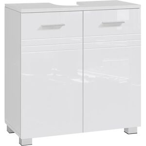 VASAGLE Wäschekorb mit 2 Fächern und 1 Regal - Schwarz VASAGLE Wäschekorb mit 2 Fächern und 1 Regal - Schwarz