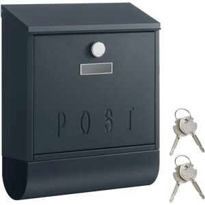 SONGMICS Wall-Mounted Mailbox - Copper Lock - Rainproof Mailbox - Steel SONGMICS Wall-Mounted Mailbox - Copper Lock - Rainproof Mailbox - Steel