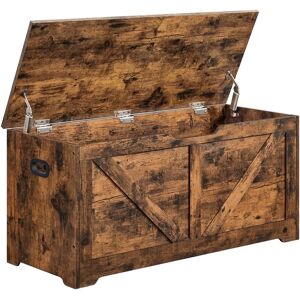 VASAGLE Rustic Brown Storage Bench - Storage Chest, 40x100x46cm VASAGLE Rustic Brown Storage Bench - Storage Chest, 40x100x46cm