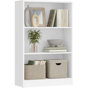 VASAGLE White 3-Shelf Wooden Storage Unit - Shelf VASAGLE White 3-Shelf Wooden Storage Unit - Shelf