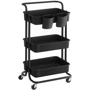 Chariot utilitaire en acier SONGMICS - 3 niveaux - Cuisine, Buanderie, Chambre - Publicité Chariot utilitaire en acier SONGMICS - 3 niveaux - Cuisine, Buanderie, Chambre - Publicité