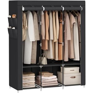 SONGMICS Portable Wardrobe with 3 Hanging Rails - Wardrobe SONGMICS Portable Wardrobe with 3 Hanging Rails - Wardrobe