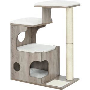 Feandrea Cat Tree - 88cm, 3 Beds & Cave - MDF & Sisal Feandrea Cat Tree - 88cm, 3 Beds & Cave - MDF & Sisal