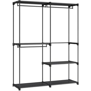 SONGMICS RYG025B02 Kleiderschrank - 3 Hängefächer, Stahl & Kunststoff, 43x138x182cm SONGMICS RYG025B02 Kleiderschrank - 3 Hängefächer, Stahl & Kunststoff, 43x138x182cm