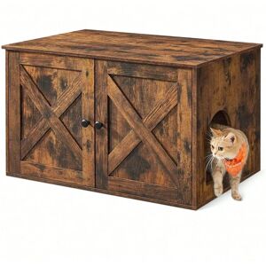 Meuble rustique Feandrea pour chats - Multifuntional - Publicité Meuble rustique Feandrea pour chats - Multifuntional - Publicité