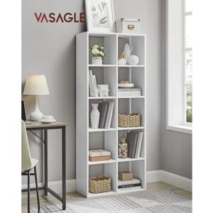 VASAGLE Weißes 10-Fächer Bücherregal - Regal VASAGLE Weißes 10-Fächer Bücherregal - Regal